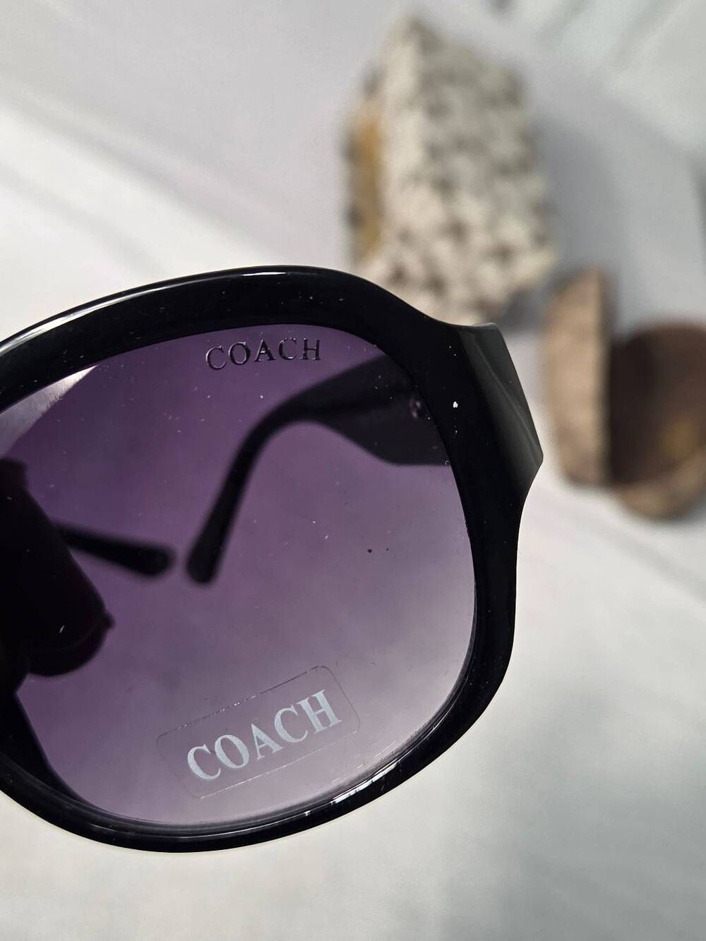 Coach Devyn S825 Signature Sunglasses New, Open, Damaged Box - Picture 8 of 12